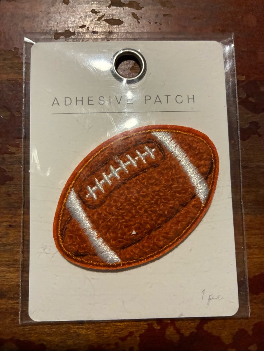 Adhesive Football Patch - Brown Football Iron-On Accent